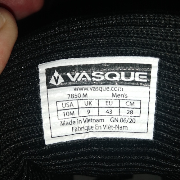 Vasque Coldspark Men's Black Gray UltraDry Hiking Boots 7850 Size 10M NWOT! - Picture 4 of 7